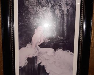 Louis Icart print, "Orchids"
