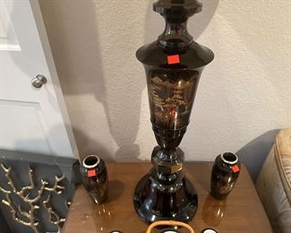 Mid century Japanese etched