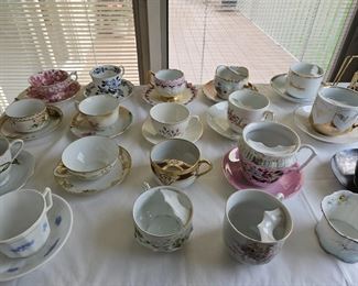 Tea cup collection