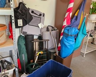 Umbrellas misc. chairs