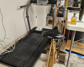 Nordicktrack treadmill, Schwinn stationary bike
