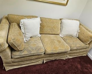 Velour sofa bed