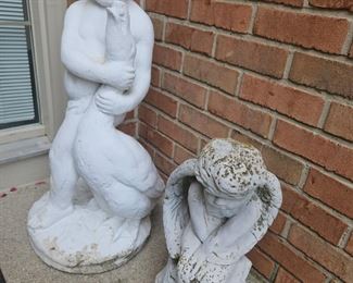 Cement garden art