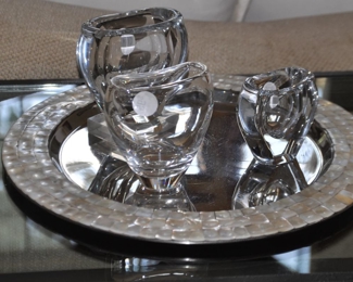 Steuben and De Martus Petite Glass Vases