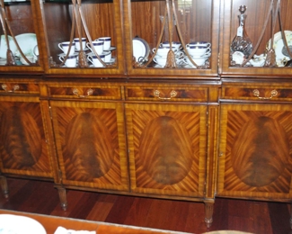 Close up View of the Gorgeous Flame Mahogany Doors!