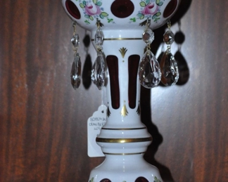 Wonderful Bohemian Cranberry 10.75"Luster