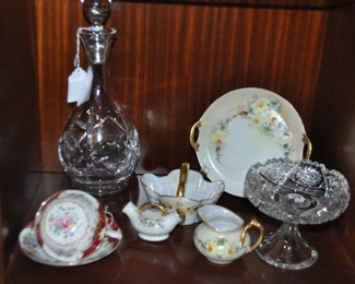 More Great Vintage Hand Painted Porcelain and ABP Cut Glass
