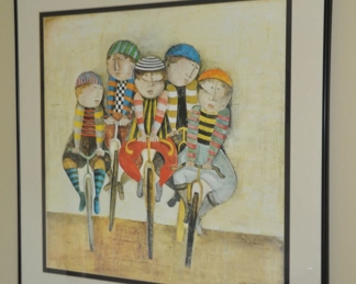 Another Graciela Rodo Boulanger Signed Print, "Tour De France", 29.5" x 29.5"
