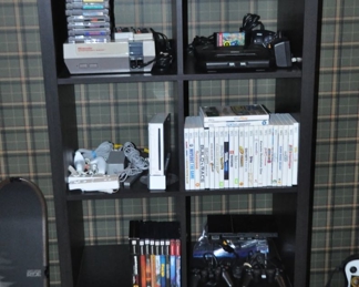 Incredible Selection of Gaming Systems.  Shown with 8 Cube Shelving Unit is Also Available. 30"W x 15 3/4" D x 58"H
