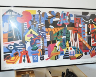 Framed Poster Art Available Including this Beautiful Stuart Davis "Swing Landscape" Framed Poster Art