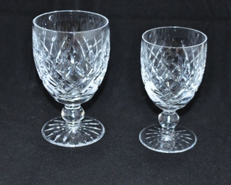 Waterford "Donegal" Water Goblet and Claret Wine.  Set of 8 each.
