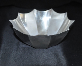 Tiffany & Co. Makers Sterling Silver Nut Bowl.  Number 25237.  