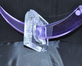 Large Acrylic Shofar Sculpture by Shlomi Haziza