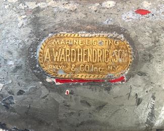 Hendrickson label on ship light