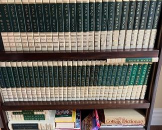 Complete set of World Book Year Book