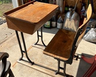 Vintage Schoolhouse desk and chair