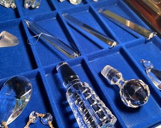 Crystal decanter stoppers, and prisms