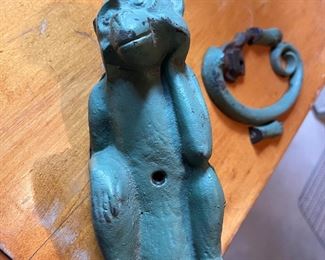 cast iron monkey bank