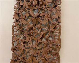 wood carved wall art
