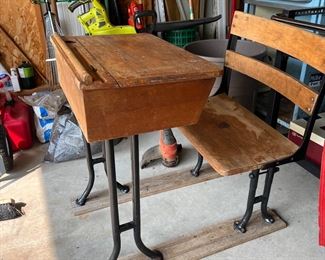 Vintage School Desk