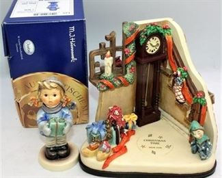 Lot 013   4 Bid(s)
Goebel Hummel 2 Part musical Christmas Time & Box
