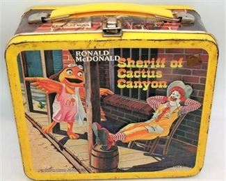 Lot 034   6 Bid(s)
VTG McDonalds metal lunch box