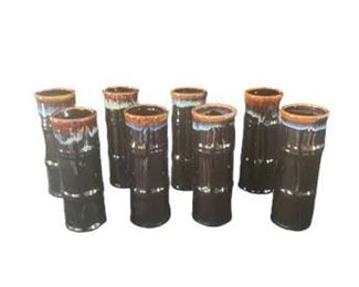 Lot 16   1 Bid(s)
Set of 8 Ceramic Drip Glazed Glasses