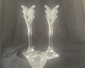Lot 025   1 Bid(s)
Lot of Crystal Candlesticks & Nut Bowl