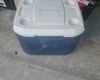 Coleman rolling cooler
