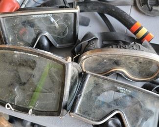 Various Scuba Goggles