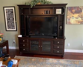 Compact entertainment center, good storage, great condition, asking $500.  