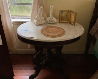 Marble top side tables