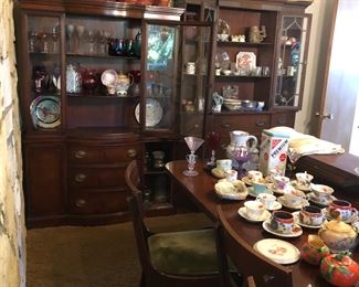 Lots of glassware and antiques