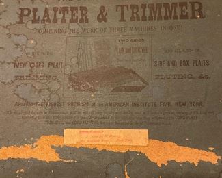 Antique plaiter and  trimmer