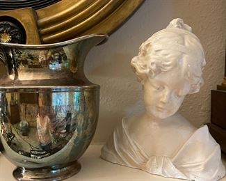 Silver plate trophy pitcher