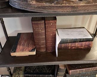 Fine Books, several 1800s and leathers.   Haven’t checked titles yet