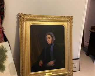 Very Large Antique Oil Painting 