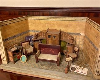 Antique Doll Houses , Rooms and Furnishings, Possibly Christian Hacker, haven't looked yet