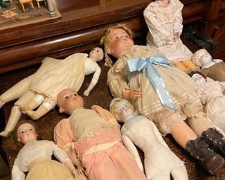 Antique German Bisque Dolls