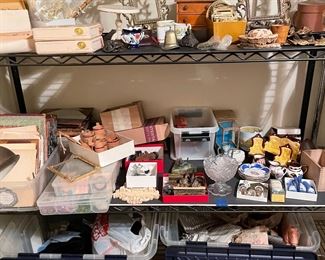 Fabrics, miniatures, Antique brass frames