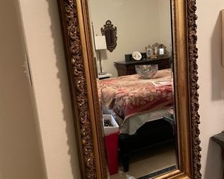 Gilt and beveled Mirror