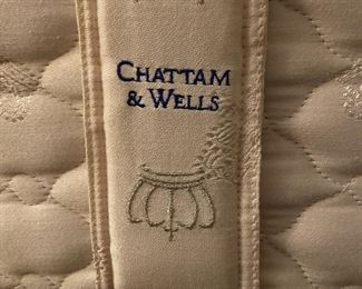 Quality Mattress on Queen Bed with Suede Headboard 