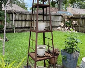 Pair of Outdoor Oblesisk Shelves