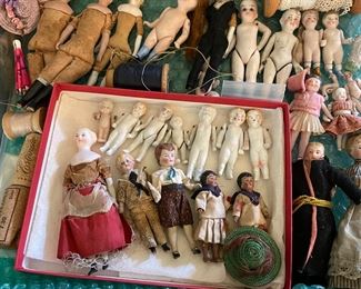 Antique Doll House Dolls and Miniatures 