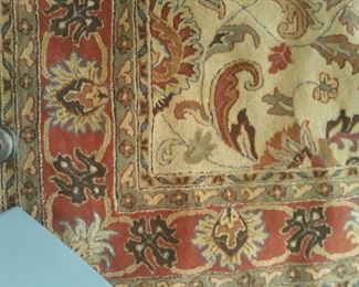 Wool rug measures  8' x 10'