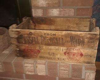 Vintage wooden crates