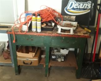 Vintage had made work bench