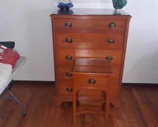Chest of drawers and matching  night stand