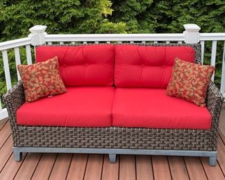 Outdoor Wicker Resin Sofa