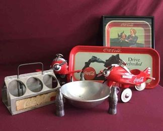 CocaCola Planes, Aluminum Bowl Caddy, Trays